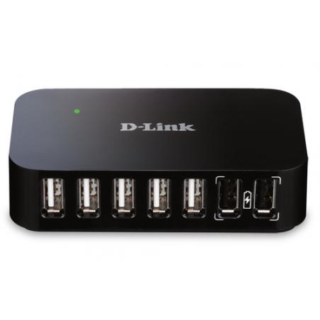 D-Link DUB-H7 USB 2.0 Type-B 480 Mbit/s Negro - Imagen 1