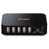 D-Link DUB-H7 USB 2.0 Type-B 480 Mbit/s Negro - Imagen 1