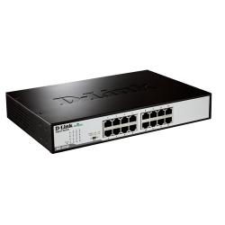 D-Link DGS-1016D/E switch No administrado Negro, Metálico - Imagen 1