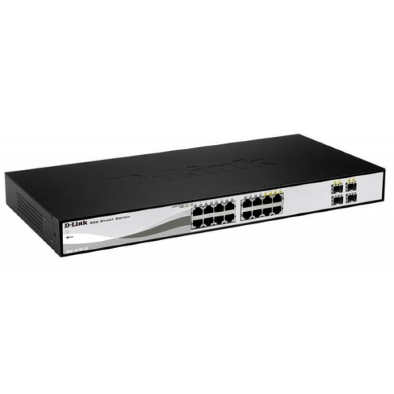 D-Link DGS-1210-16 switch Gestionado L2 Negro - Imagen 1