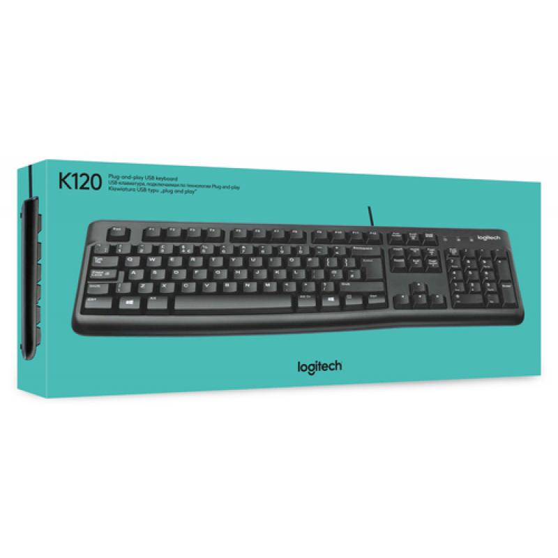 Logitech Keyboard K120 for Business teclado USB QWERTY Internacional de EE.UU. Negro - Imagen 6
