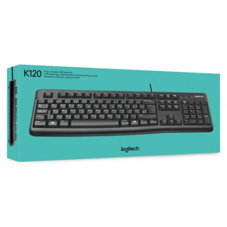 Logitech Keyboard K120 for Business teclado USB QWERTY Internacional de EE.UU. Negro - Imagen 6