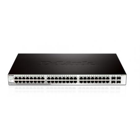 D-Link DGS-1210-52 switch Gestionado L2 Gigabit Ethernet (10/100/1000) Negro 1U - Imagen 1
