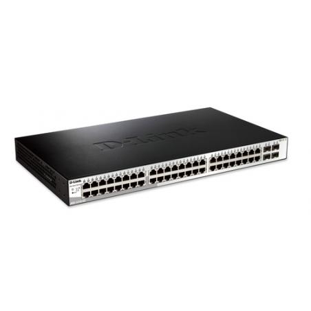 D-Link DGS-1210-52 switch Gestionado L2 Gigabit Ethernet (10/100/1000) Negro 1U - Imagen 2