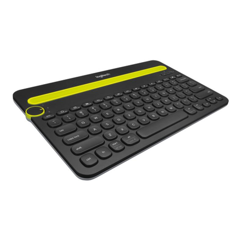 Logitech K480 Negro, Amarillo Bluetooth QWERTY Internacional de EE.UU. - Imagen 2