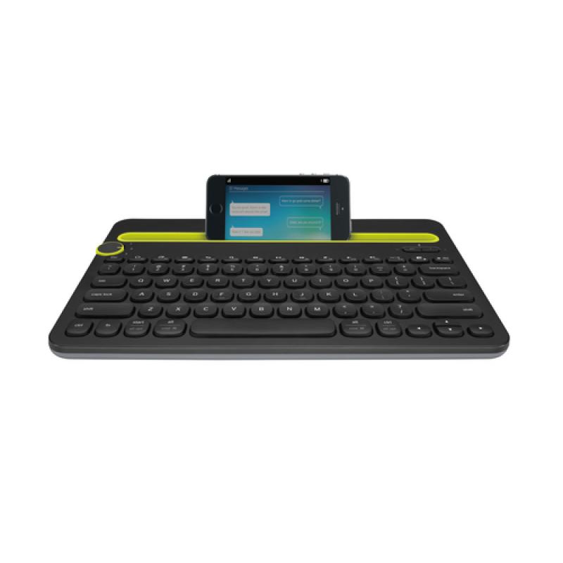 Logitech K480 Negro, Amarillo Bluetooth QWERTY Internacional de EE.UU. - Imagen 4