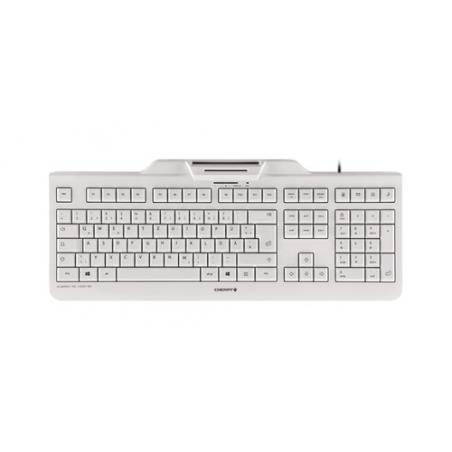 CHERRY KC 1000 SC teclado USB QWERTY Español Gris - Imagen 1