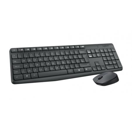 Logitech MK235 teclado RF inalámbrico QWERTZ Alemán Gris - Imagen 6