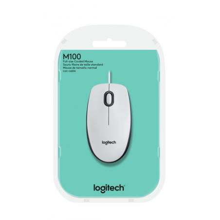 Logitech M100 ratón USB tipo A Óptico 1000 DPI Ambidextro - Imagen 3