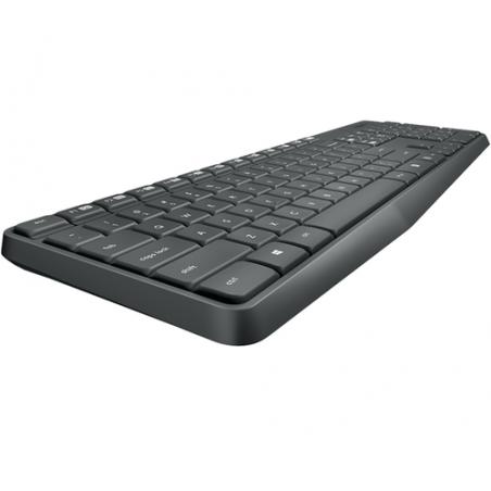 Logitech MK235 teclado RF inalámbrico Húngaro Negro - Imagen 2