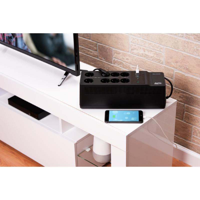 APC BE850G2-GR sistema de alimentación ininterrumpida (UPS) En espera (Fuera de línea) o Standby (Offline) 850 VA 520 W 8 salida