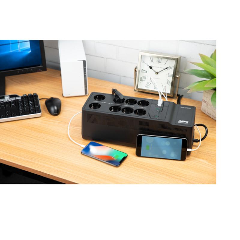 APC BE850G2-GR sistema de alimentación ininterrumpida (UPS) En espera (Fuera de línea) o Standby (Offline) 850 VA 520 W 8 salida