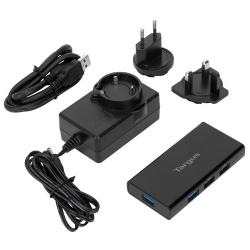 Targus ACH225EU hub de interfaz USB 3.2 Gen 1 (3.1 Gen 1) Type-A Negro - Imagen 1