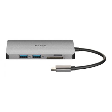 D-Link DUB-M810 base para portátil y replicador de puertos Alámbrico Thunderbolt 3 Plata - Imagen 3