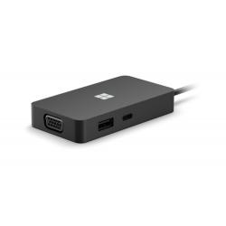 Microsoft USB-C Travel Hub USB 3.2 Gen 2 (3.1 Gen 2) Type-C 10000 Mbit/s Negro - Imagen 1