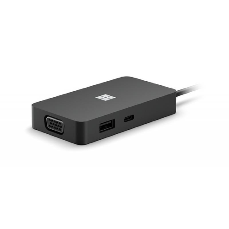 Microsoft USB-C Travel Hub USB 3.2 Gen 2 (3.1 Gen 2) Type-C 10000 Mbit/s Negro - Imagen 1