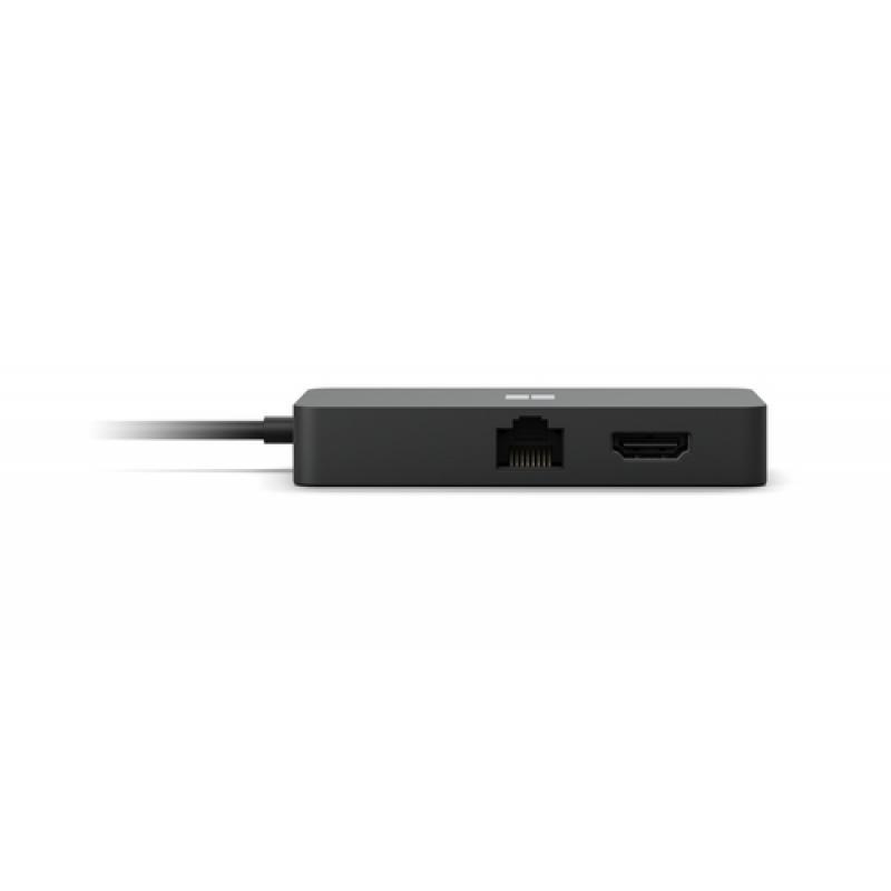 Microsoft USB-C Travel Hub USB 3.2 Gen 2 (3.1 Gen 2) Type-C 10000 Mbit/s Negro - Imagen 3