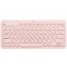 Logitech K380 teclado Bluetooth QZERTY Español Rosa - Imagen 1