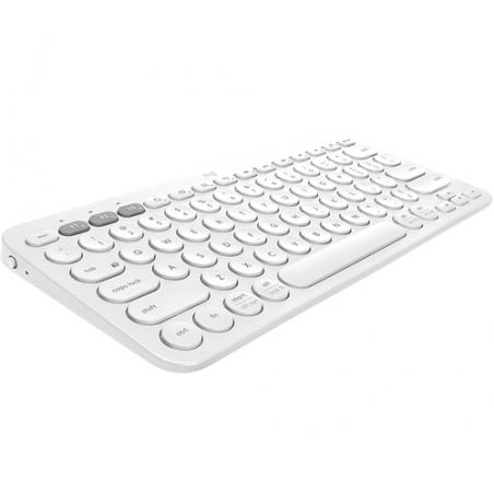 Logitech K380 teclado Bluetooth QWERTZ Español Blanco - Imagen 2