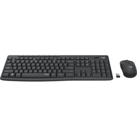 Logitech MK295 Silent Wireless Combo teclado RF inalámbrico QWERTZ Checa Negro - Imagen 2