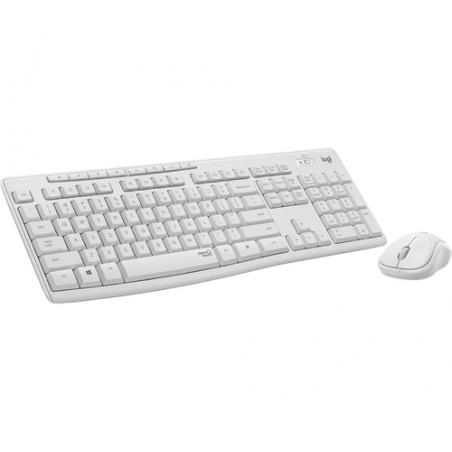 Logitech MK295 Silent Wireless Combo teclado RF inalámbrico QWERTY Pan Nordic Blanco - Imagen 3