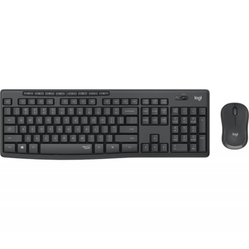 Logitech MK295 Silent Wireless Combo teclado RF inalámbrico Portugués Negro - Imagen 1