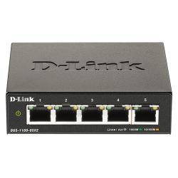 D-Link DGS-1100-05V2 switch Gestionado Gigabit Ethernet (10/100/1000) Negro - Imagen 1