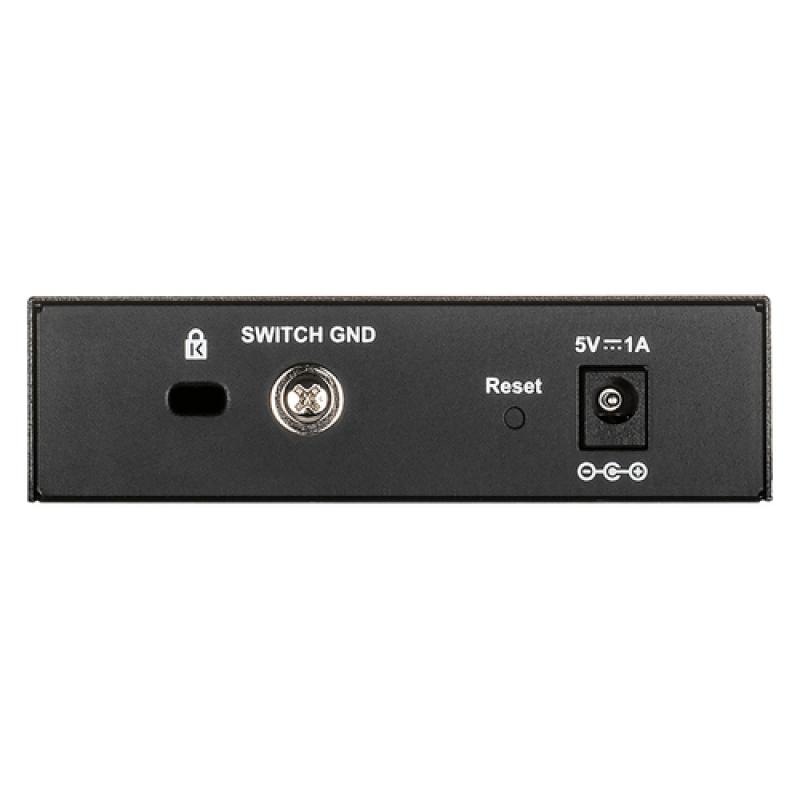 D-Link DGS-1100-05V2 switch Gestionado Gigabit Ethernet (10/100/1000) Negro - Imagen 2
