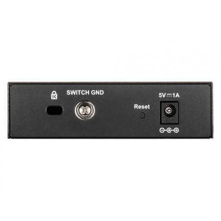D-Link DGS-1100-05V2 switch Gestionado Gigabit Ethernet (10/100/1000) Negro - Imagen 2