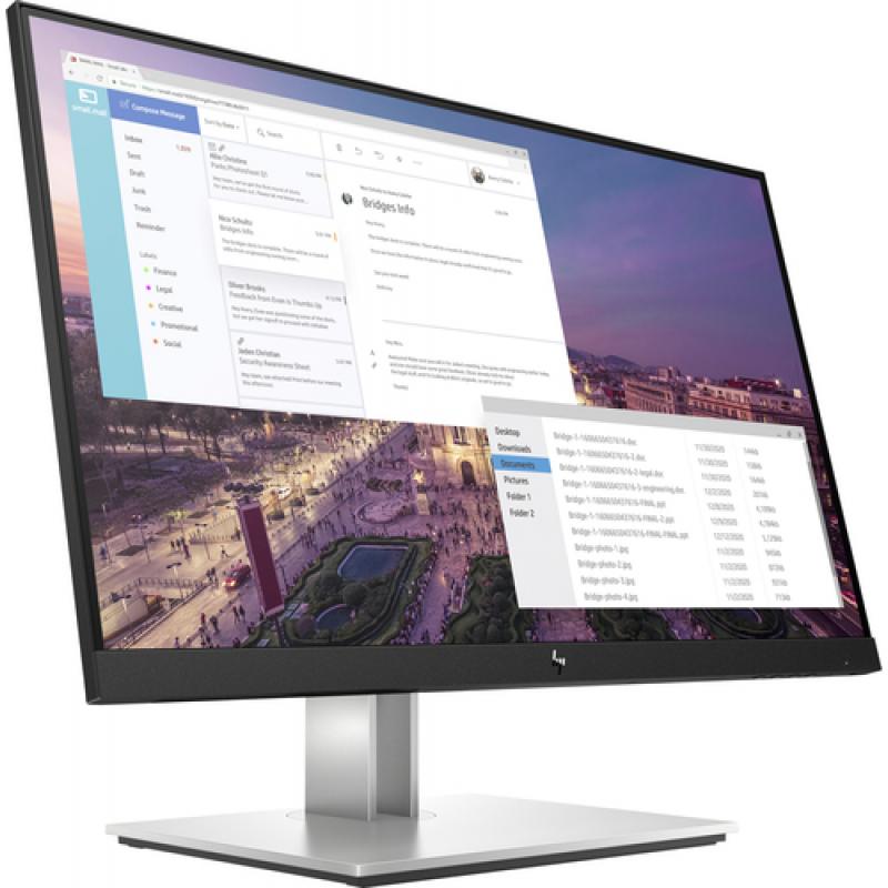 HP E-Series E23 G4 58,4 cm (23") 1920 x 1080 Pixeles Full HD LCD Negro, Plata - Imagen 3