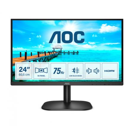 AOC Basic-line 24B2XDAM LED display 60,5 cm (23.8") 1920 x 1080 Pixeles Full HD Negro - Imagen 1