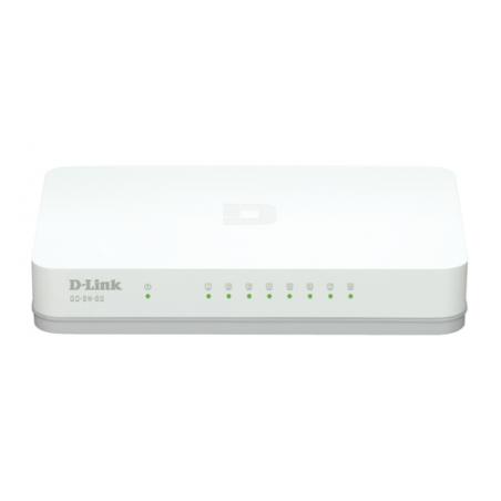 D-Link GO-SW-8G/E switch No administrado Gigabit Ethernet (10/100/1000) Blanco - Imagen 1