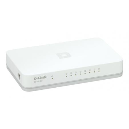 D-Link GO-SW-8G/E switch No administrado Gigabit Ethernet (10/100/1000) Blanco - Imagen 4