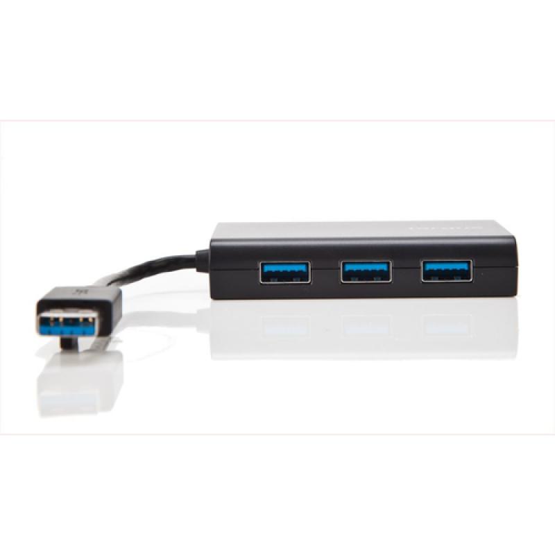 Targus ACH122EUZ hub de interfaz USB 3.2 Gen 1 (3.1 Gen 1) Type-A Negro - Imagen 1