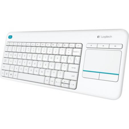 Logitech K400 Plus teclado RF inalámbrico QWERTY Blanco - Imagen 2