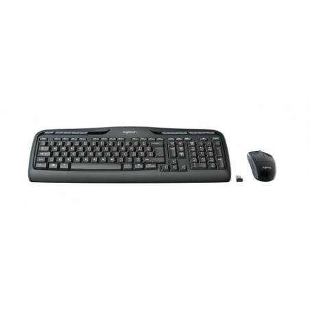 Logitech MK330 teclado RF inalámbrico QWERTZ Alemán Negro - Imagen 1