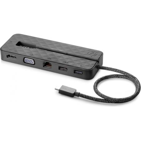 HP USB-C Mini Alámbrico USB 3.2 Gen 1 (3.1 Gen 1) Type-C Negro - Imagen 1