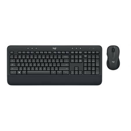 Logitech Advanced Wireless Combo teclado RF inalámbrico QWERTZ Alemán Negro - Imagen 1