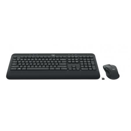 Logitech Advanced Wireless Combo teclado RF inalámbrico QWERTZ Alemán Negro - Imagen 2