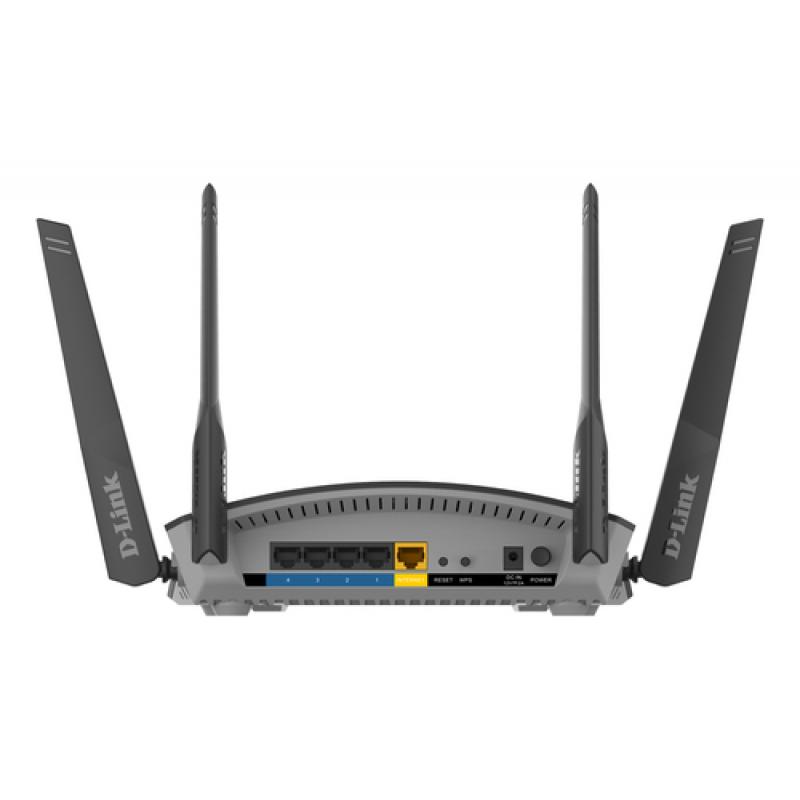 D-Link DIR-1960 router inalámbrico Doble banda (2,4 GHz / 5 GHz) Gigabit Ethernet Negro - Imagen 2