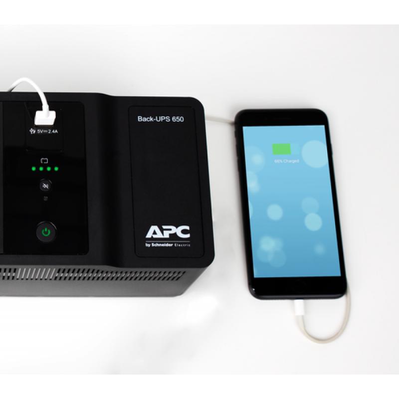 APC Back-UPS 650VA 230V 1 USB charging port - (Offline-) USV En espera (Fuera de línea) o Standby (Offline) 400 W - Imagen 10