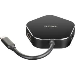 D-Link DUB-M420 base para portátil y replicador de puertos Alámbrico Thunderbolt 3 Negro, Plata - Imagen 1