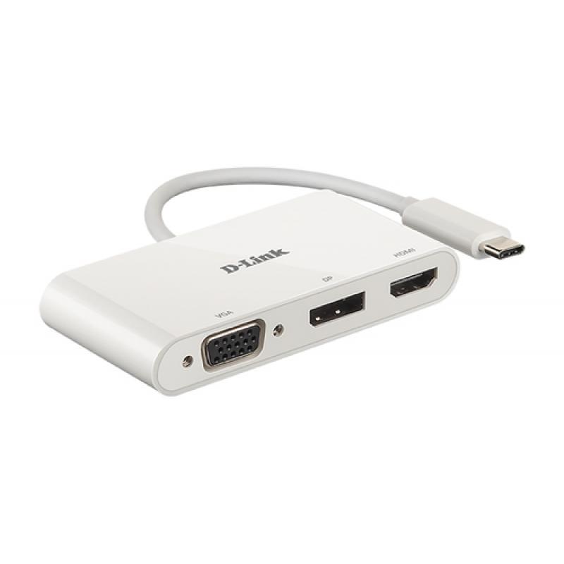 D-Link DUB-V310 base para portátil y replicador de puertos Alámbrico USB 3.2 Gen 1 (3.1 Gen 1) Type-C Blanco - Imagen 1