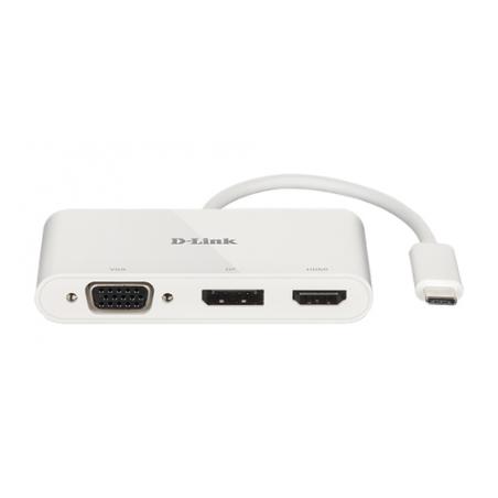 D-Link DUB-V310 base para portátil y replicador de puertos Alámbrico USB 3.2 Gen 1 (3.1 Gen 1) Type-C Blanco - Imagen 2