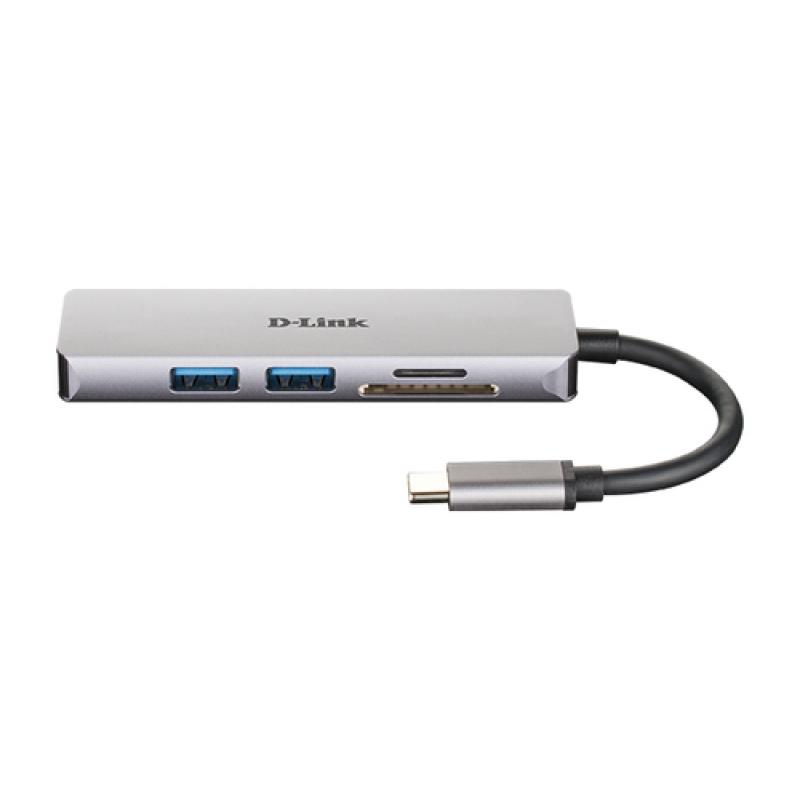 D-Link DUB-M530 base para portátil y replicador de puertos Alámbrico USB 3.2 Gen 1 (3.1 Gen 1) Type-C Aluminio, Negro - Imagen 2