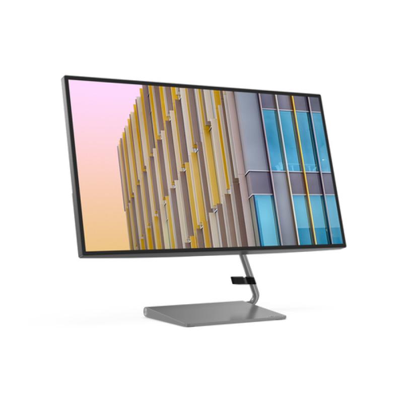 Lenovo Q27h-10 68,6 cm (27") 2560 x 1440 Pixeles WQHD LED Gris - Imagen 2