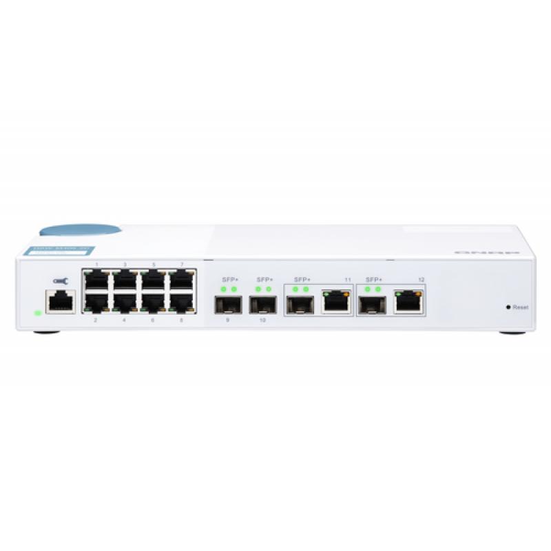 QNAP QSW-M408-2C switch Gestionado L2 10G Ethernet (100/1000/10000) Blanco - Imagen 1