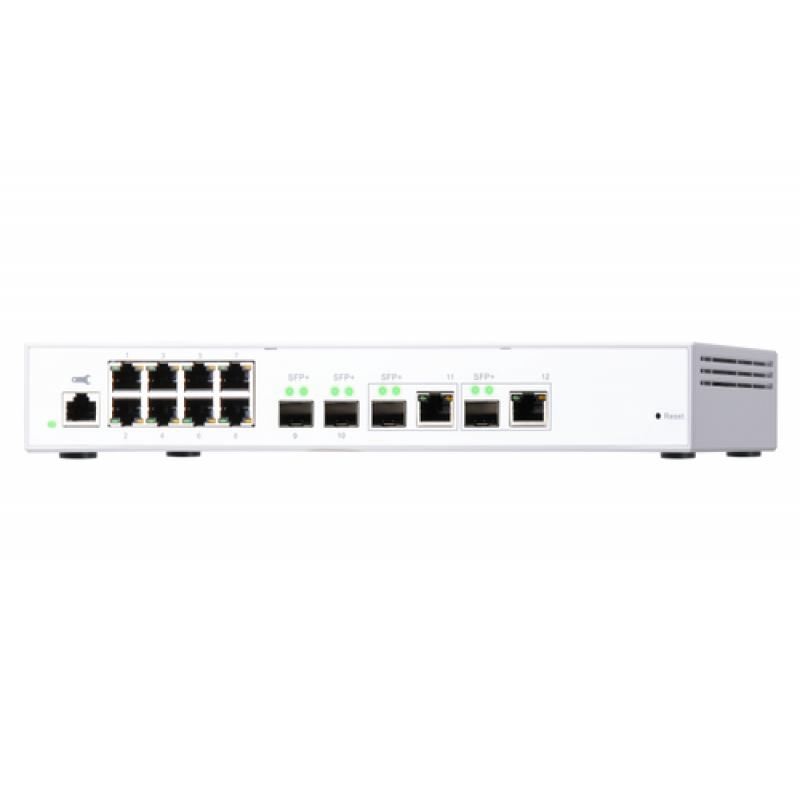 QNAP QSW-M408-2C switch Gestionado L2 10G Ethernet (100/1000/10000) Blanco - Imagen 4