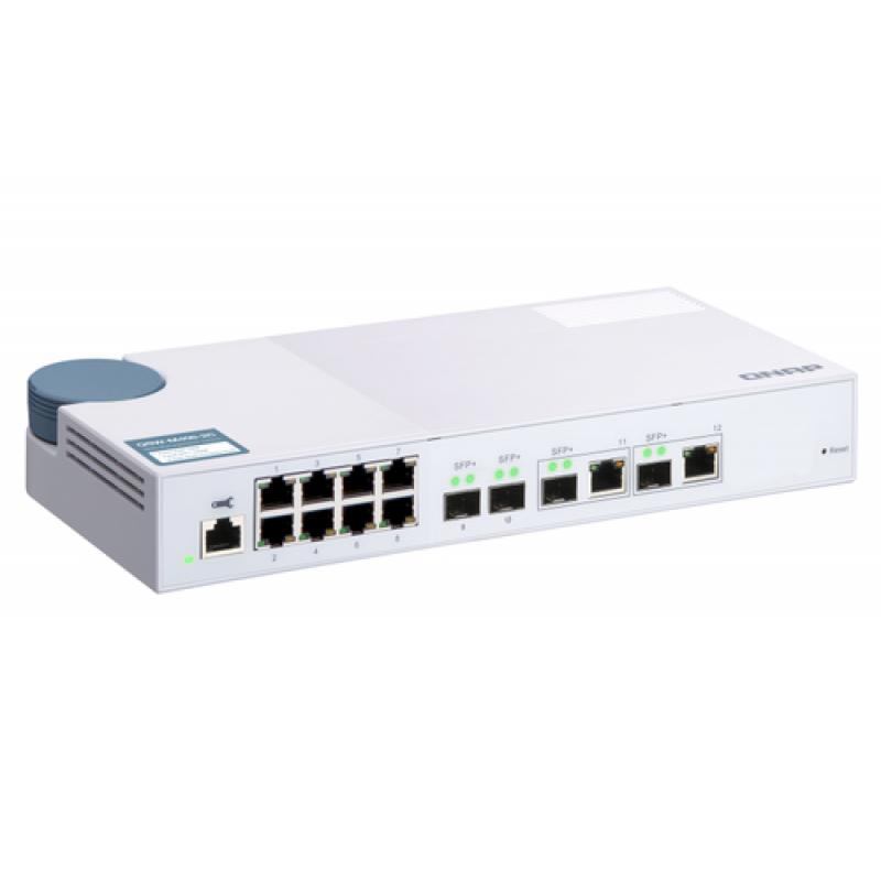 QNAP QSW-M408-2C switch Gestionado L2 10G Ethernet (100/1000/10000) Blanco - Imagen 5