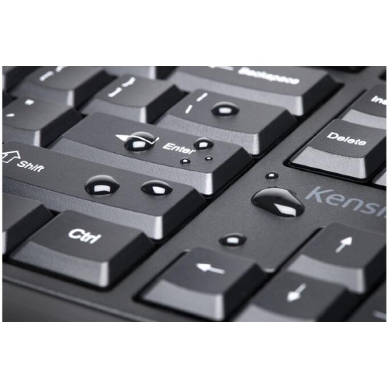 Kensington ProFit Ergo Wrlss teclado RF inalámbrica + USB QWERTY Español Negro - Imagen 7